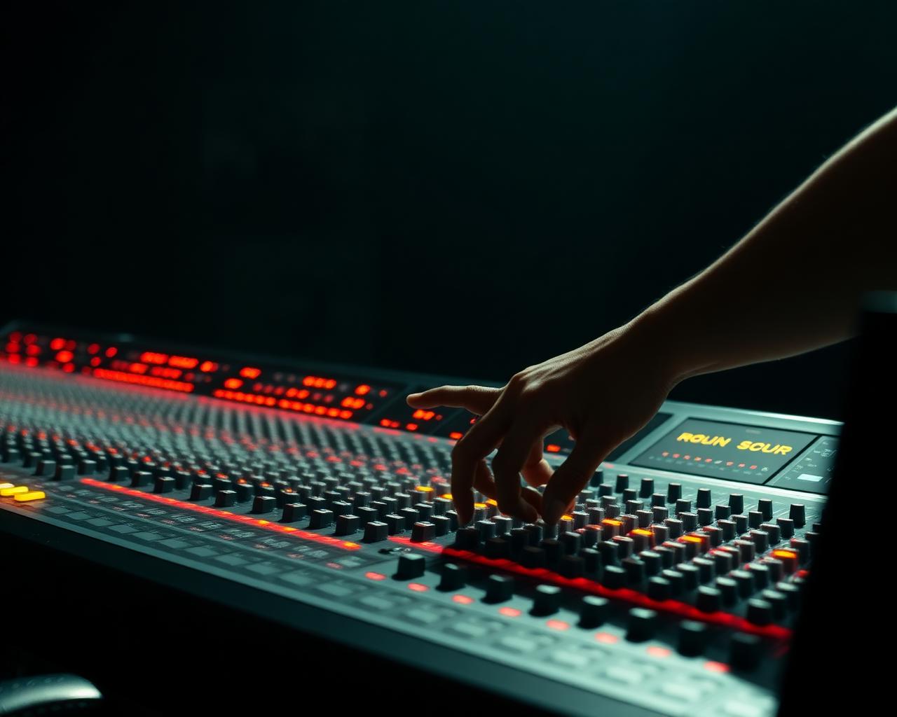 Mixing console at Sound Bar